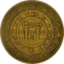 Coin, Peru, Sol, 1965, EF(40-45), Brass, KM:240