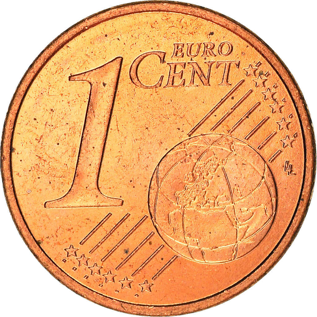 Monaco, Euro Cent, 2001, Paris, UNZ, Copper Plated Steel, KM:167