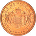 Mónaco, Euro Cent, 2001, Paris, SC, Cobre chapado en acero, KM:167