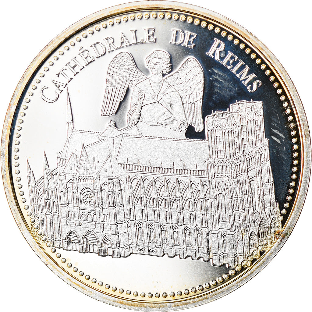 France, Medal, Cathédrale de Reims, Arts & Culture, MS(65-70), Silver