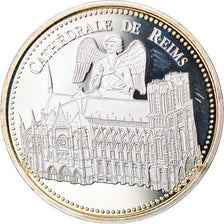 France, Medal, Cathédrale de Reims, Arts & Culture, MS(65-70), Silver