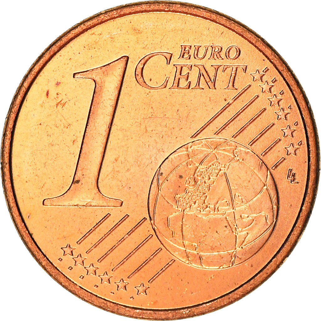 Monaco, Euro Cent, 2001, Paris, UNZ, Copper Plated Steel, KM:167