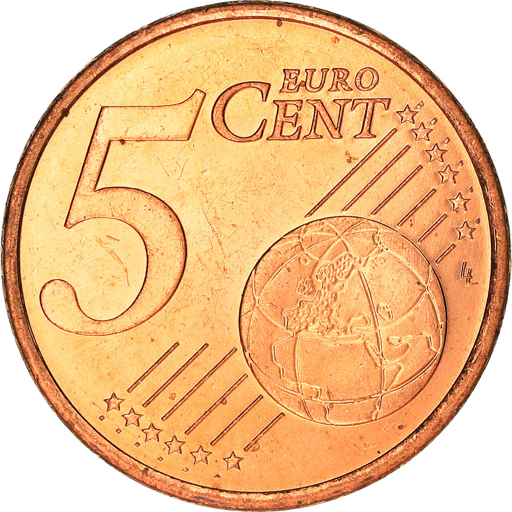 Monaco, 5 Euro Cent, 2001, Paris, MS(63), Copper Plated Steel, KM:169