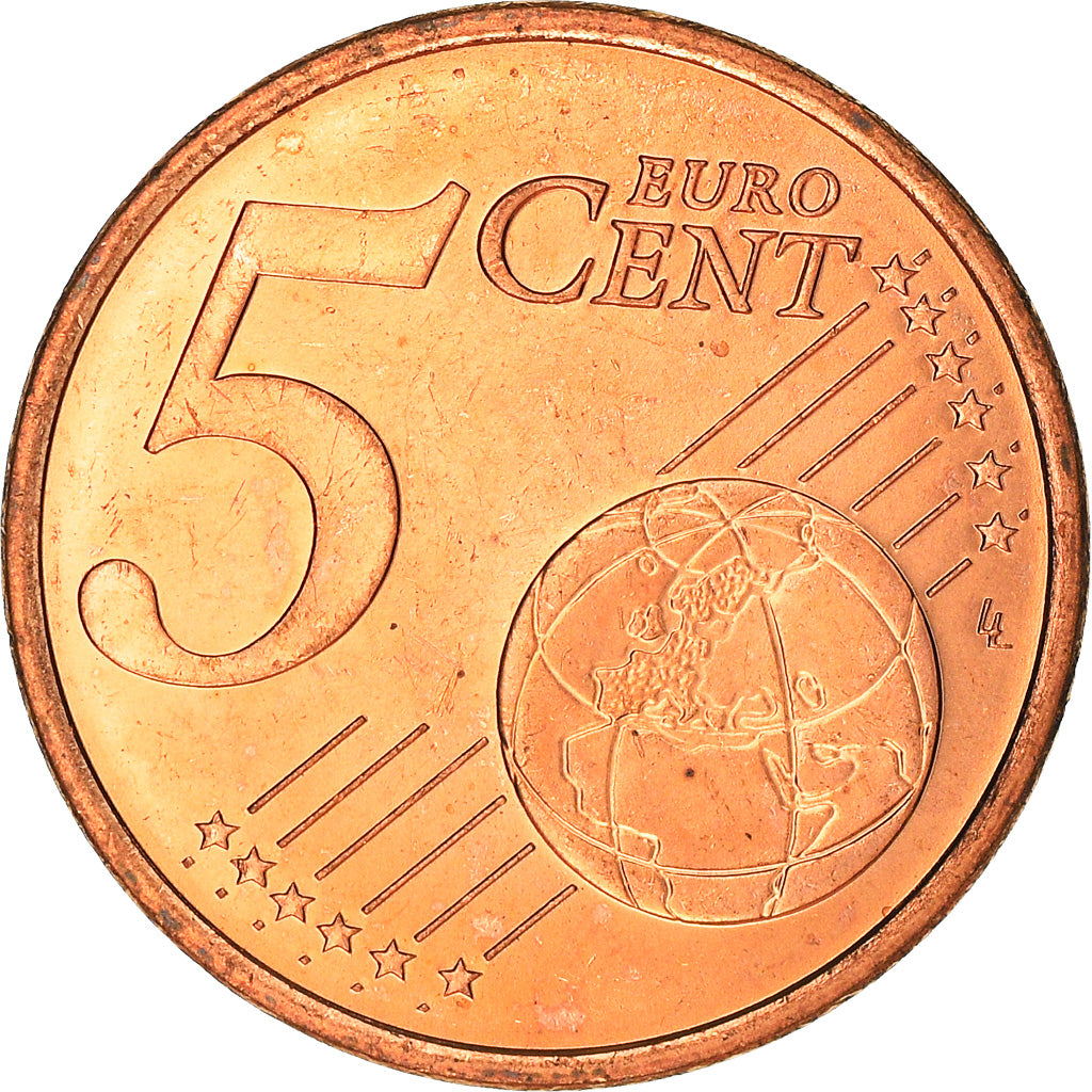 Monaco, 5 Euro Cent, 2001, Paris, MS(63), Copper Plated Steel, KM:169