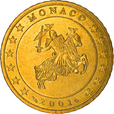 Monaco, 50 Euro Cent, 2001, Paris, SPL, Ottone, KM:172