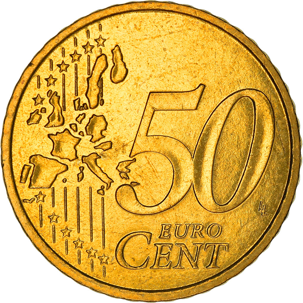 Monaco, 50 Euro Cent, 2001, Paris, SPL, Ottone, KM:172