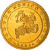 Monaco, 50 Euro Cent, 2001, Paris, MS(63), Mosiądz, KM:172