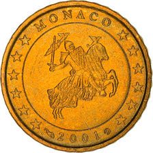 Monaco, 10 Euro Cent, 2001, Paris, SPL, Ottone, KM:170