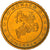 Mónaco, 10 Euro Cent, 2001, Paris, MS(63), Latão, KM:170