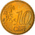 Monaco, 10 Euro Cent, 2001, Paris, UNC-, Tin, KM:170