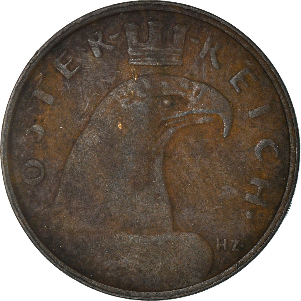 Moneta, Austria, Groschen, 1929, EF(40-45), Bronze, KM:2836