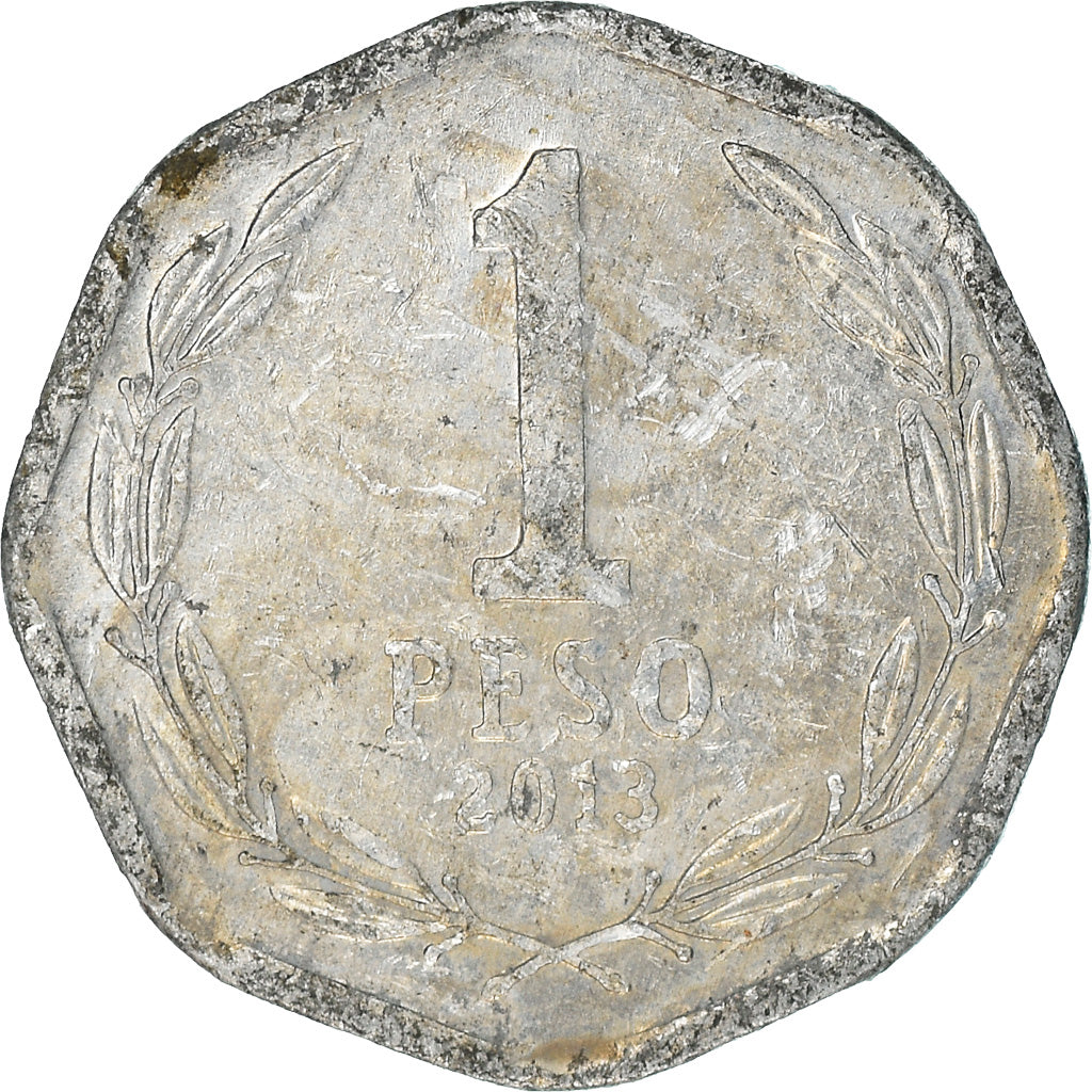 Monnaie, Chile, Peso, 2013, Santiago, TB+, Aluminium, KM:231