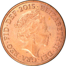 Coin, Great Britain, Elizabeth II, 2 Pence, 2015, AU(50-53), Copper Plated