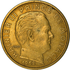 Coin, Monaco, Rainier III, 50 Centimes, 1962, EF(40-45), Aluminum-Bronze