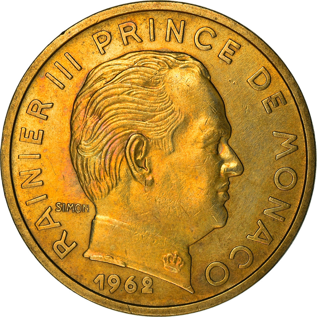Moneta, Monaco, Rainier III, 50 Centimes, 1962, BB, Alluminio-bronzo, KM:144