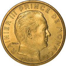 Coin, Monaco, Rainier III, 50 Centimes, 1962, EF(40-45), Aluminum-Bronze