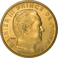 Coin, Monaco, Rainier III, 50 Centimes, 1962, EF(40-45), Aluminum-Bronze