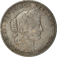 Moneta, Perù, 10 Centavos, 1940, London, BB, Rame-nichel, KM:214.2