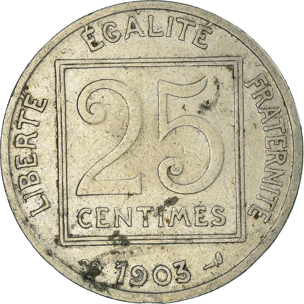 Moneta, Francia, 25 Centimes, 1903