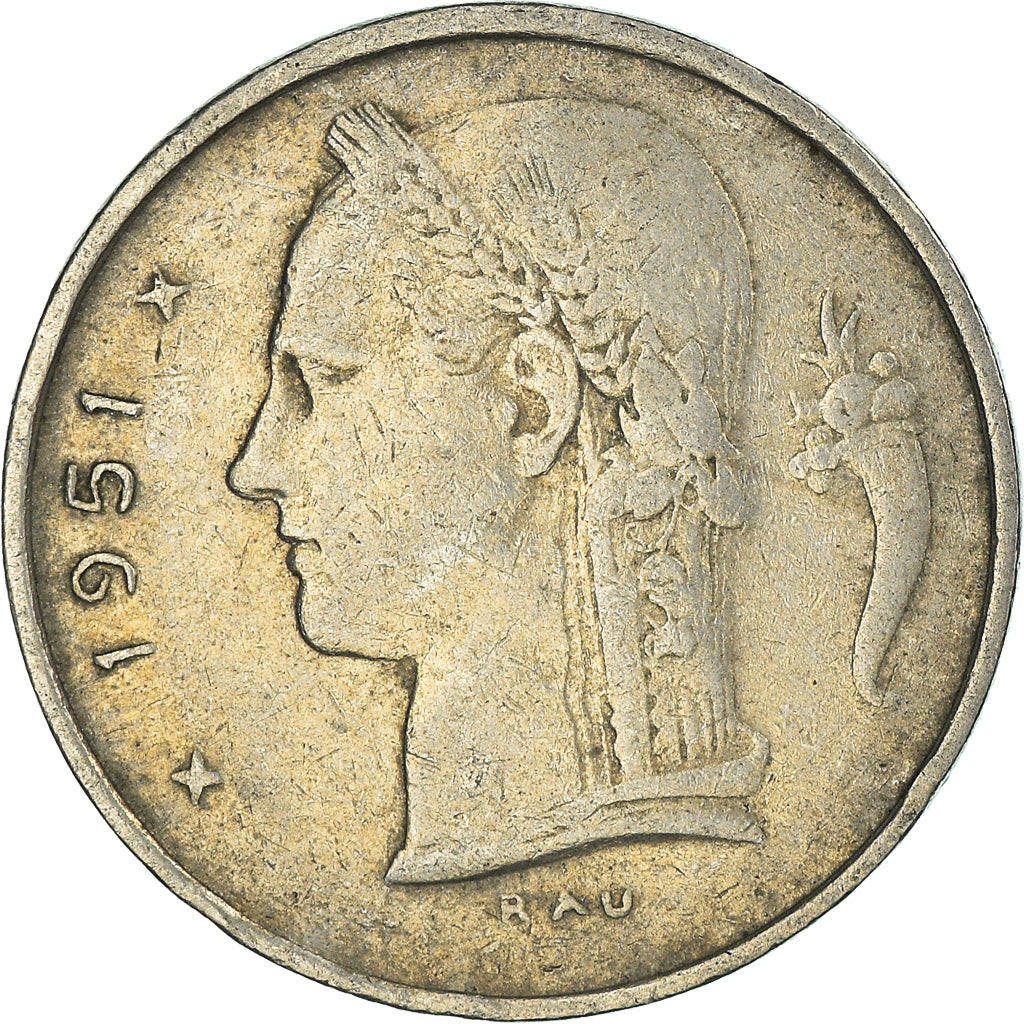 Munten, België, Franc, 1951