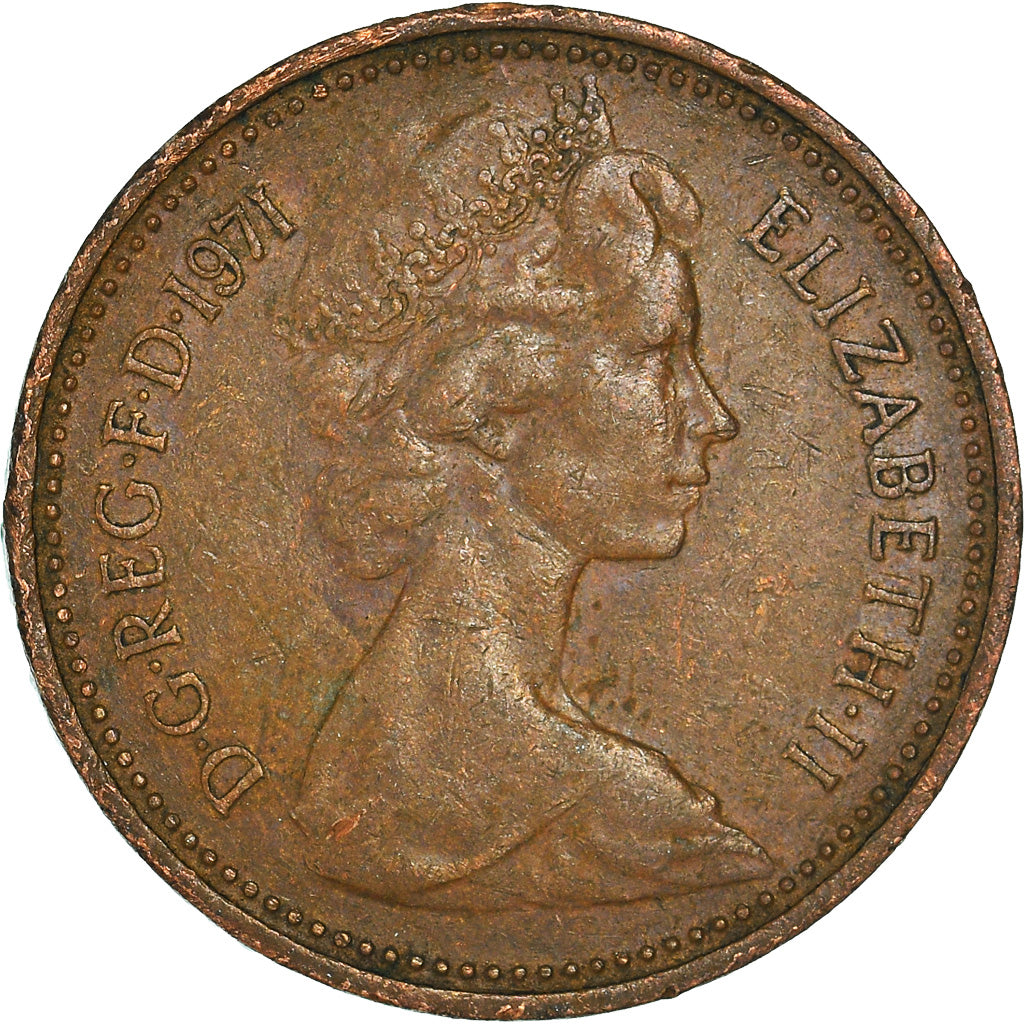 Coin, Great Britain, New Penny, 1971