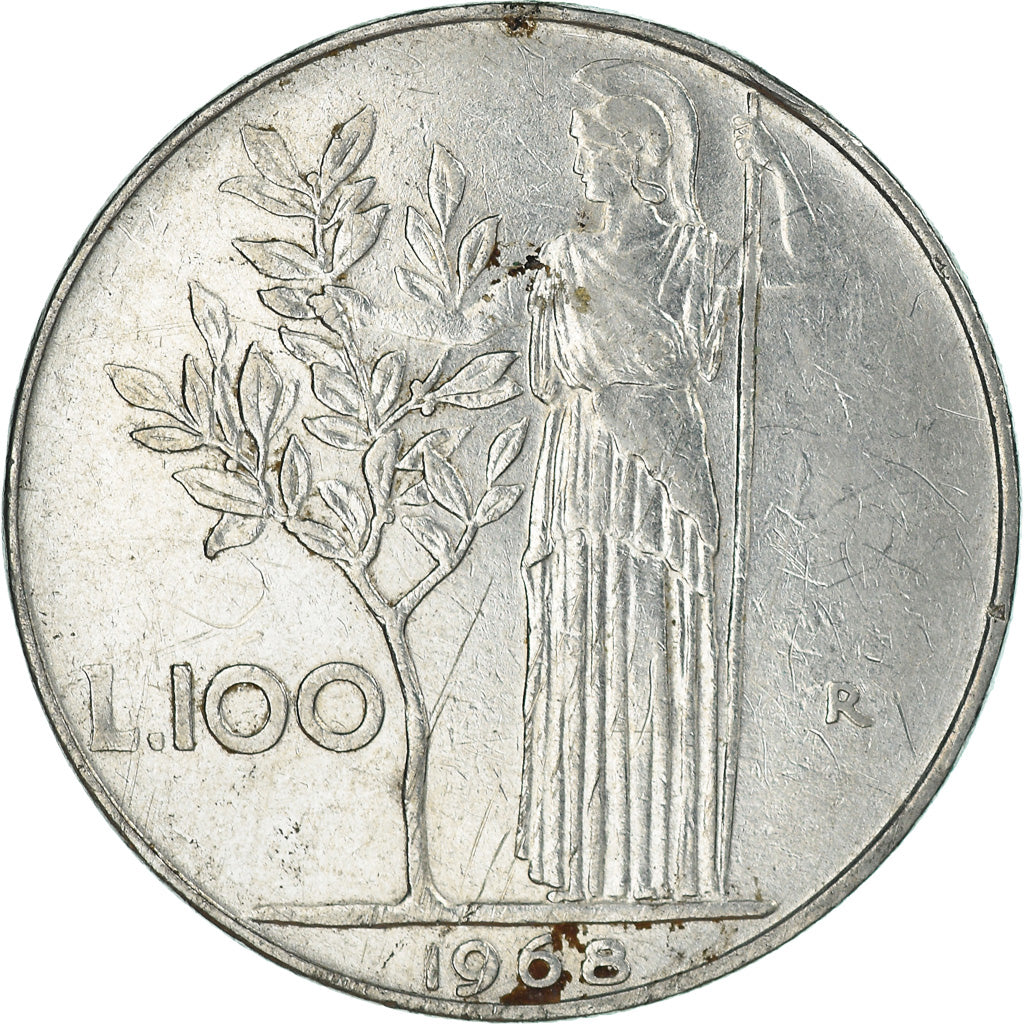 Moneda, Italia, 100 Lire, 1968