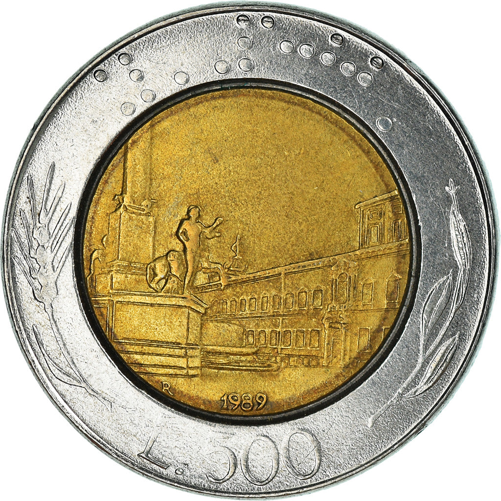 Moneta, Italia, 500 Lire, 1989