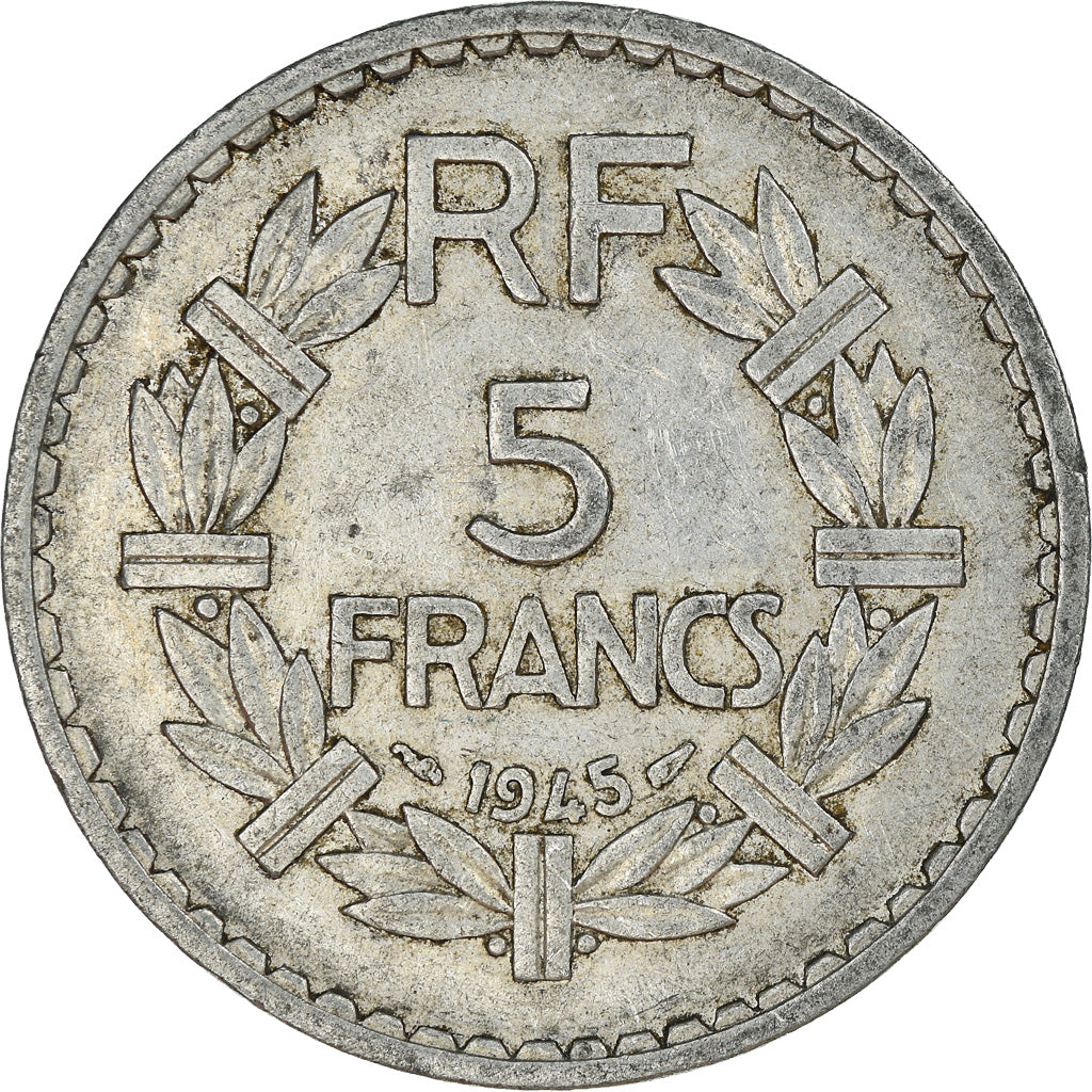 Coin, France, 5 Francs, 1945