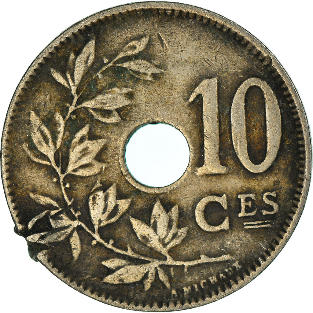 Moneda, Bélgica, 10 Centimes, 1923
