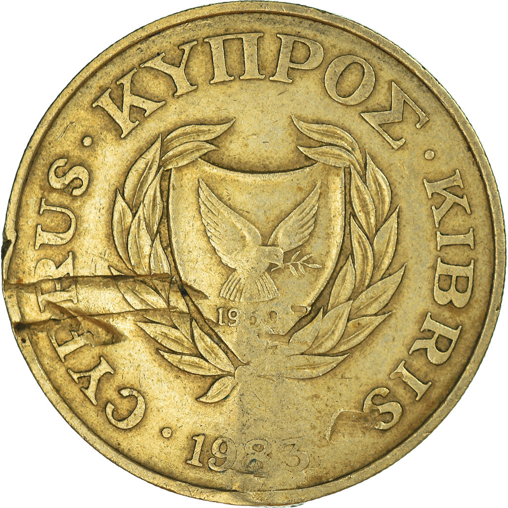 Moneda, Chipre, 20 Cents, 1983