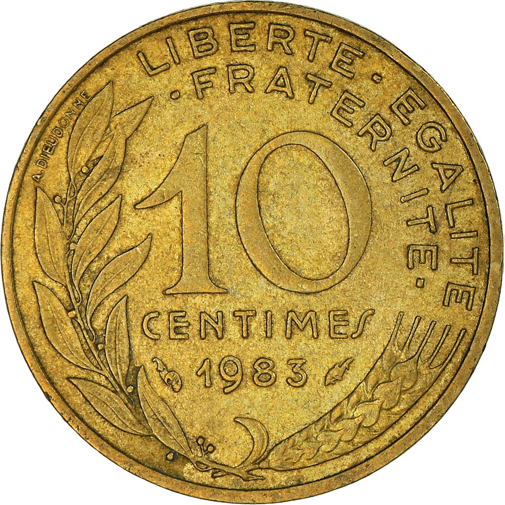 Moneta, Francia, 10 Centimes, 1983