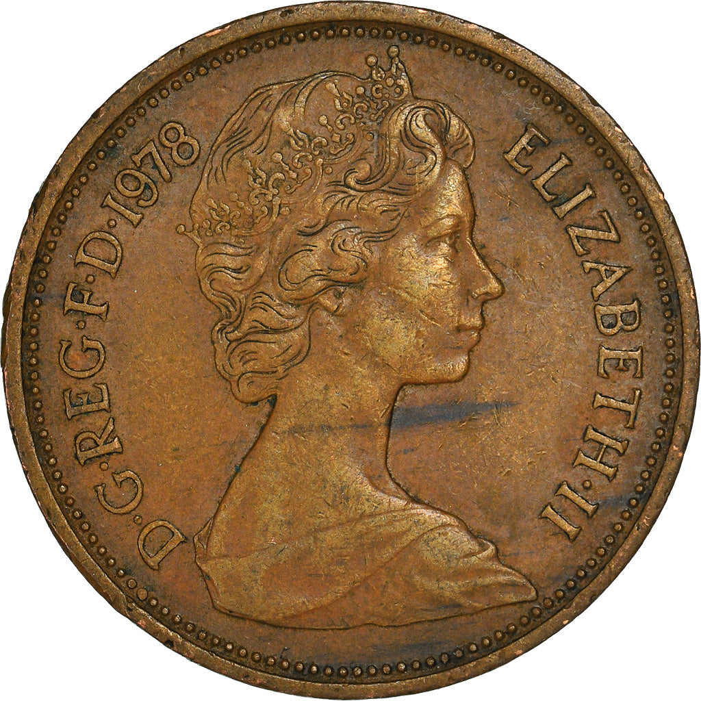 Moneda, Gran Bretaña, 2 New Pence, 1978