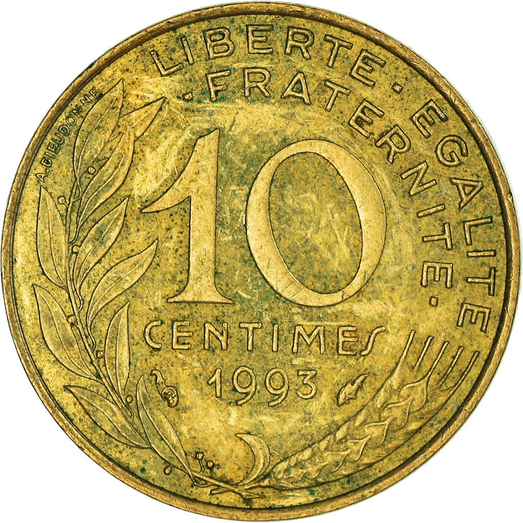 Munten, Frankrijk, 10 Centimes, 1993