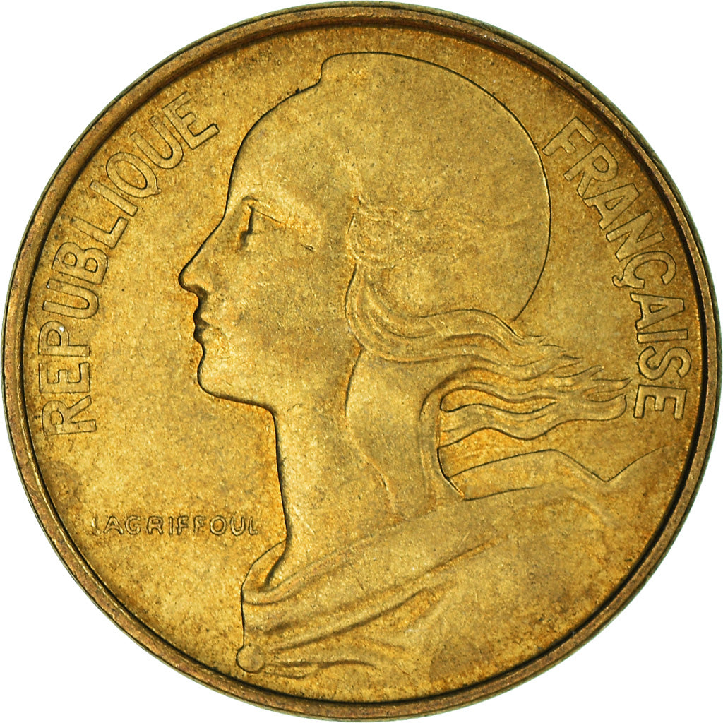 Moneta, Francja, 10 Centimes, 1973