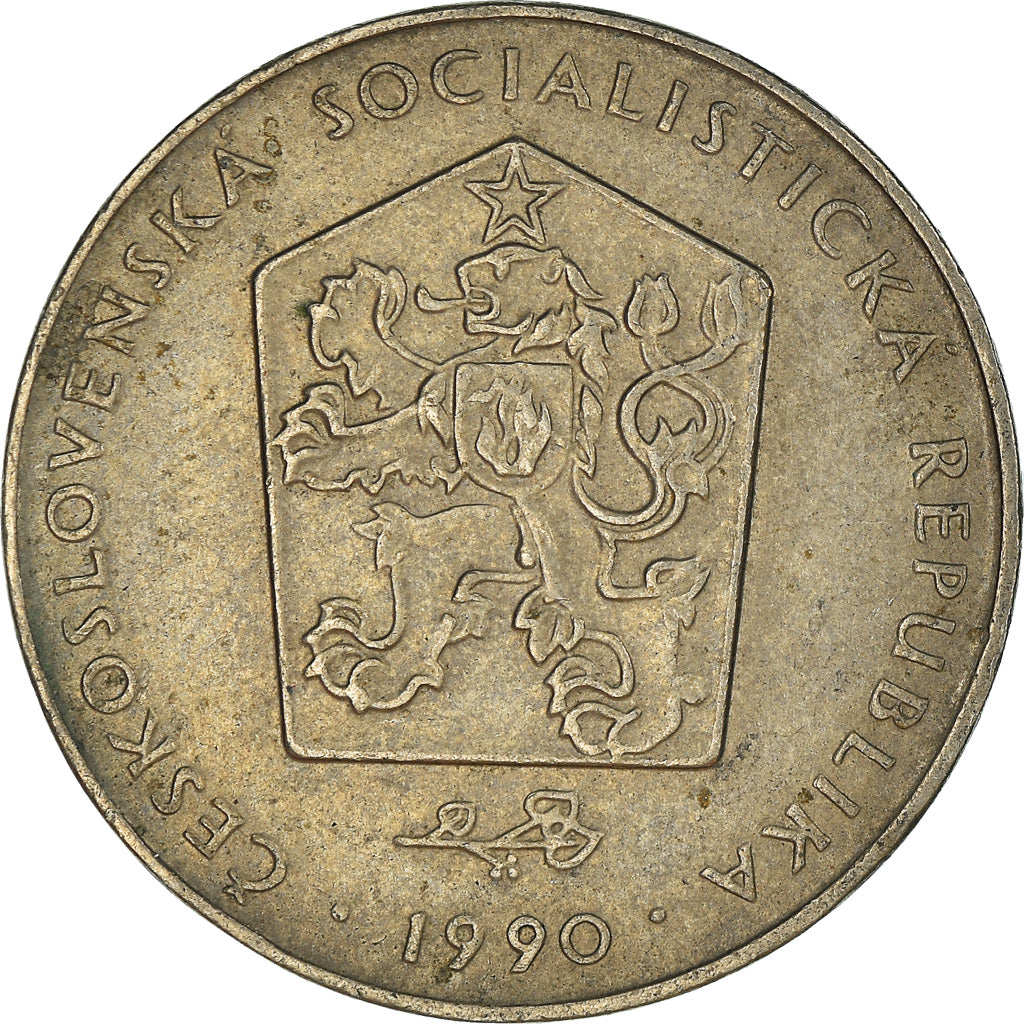 Moneta, Czechosłowacja, 2 Koruny, 1990