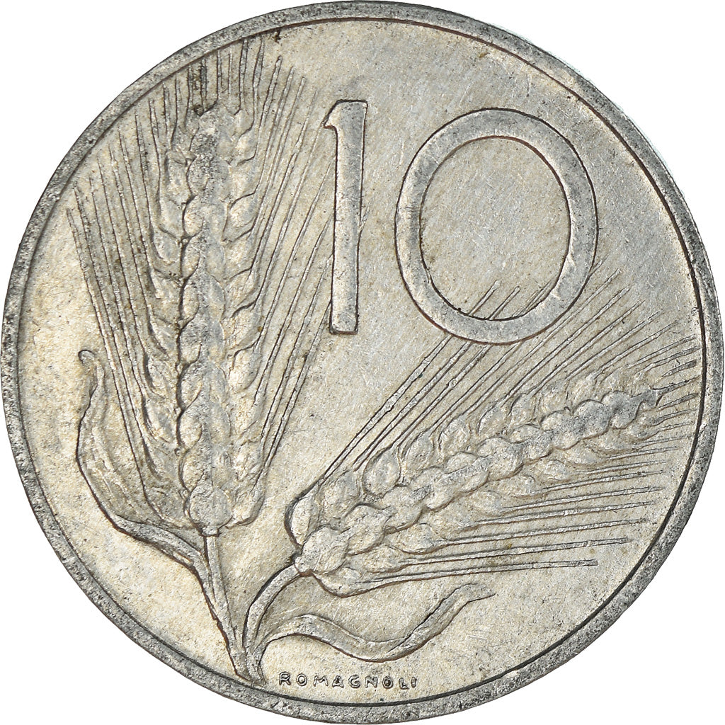 Coin, Italy, 10 Lire, 1969