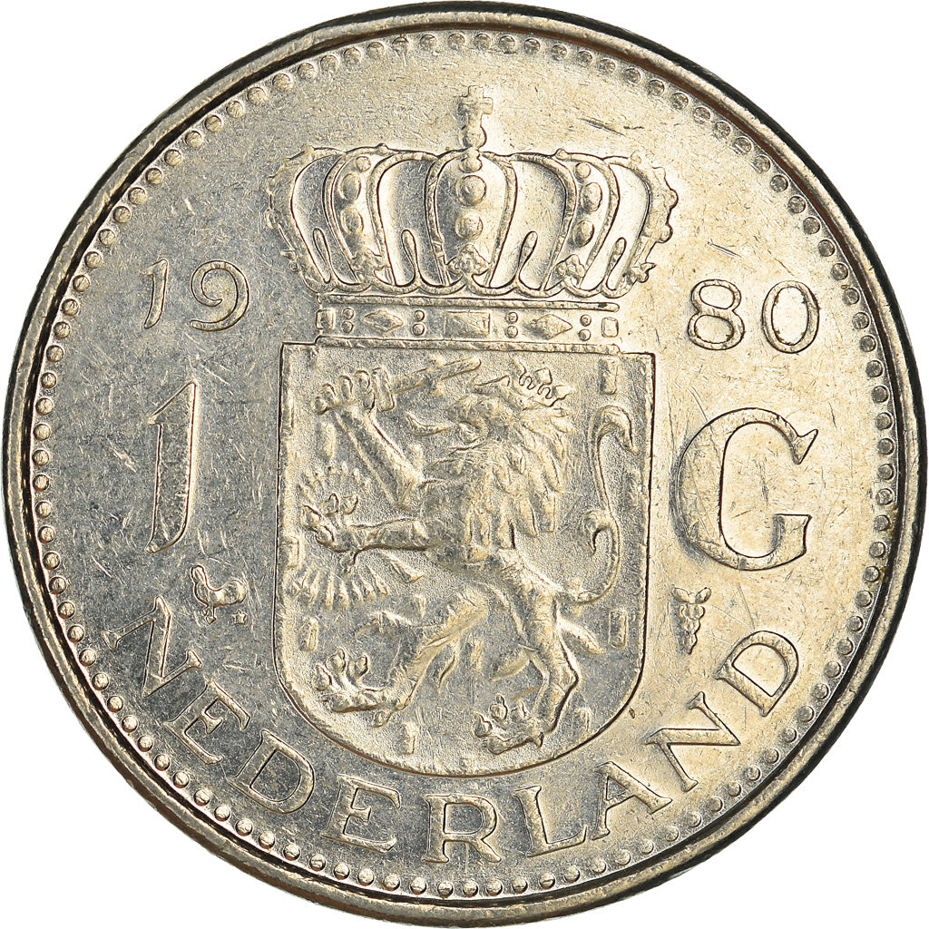 Moeda, Países Baixos, Gulden, 1980