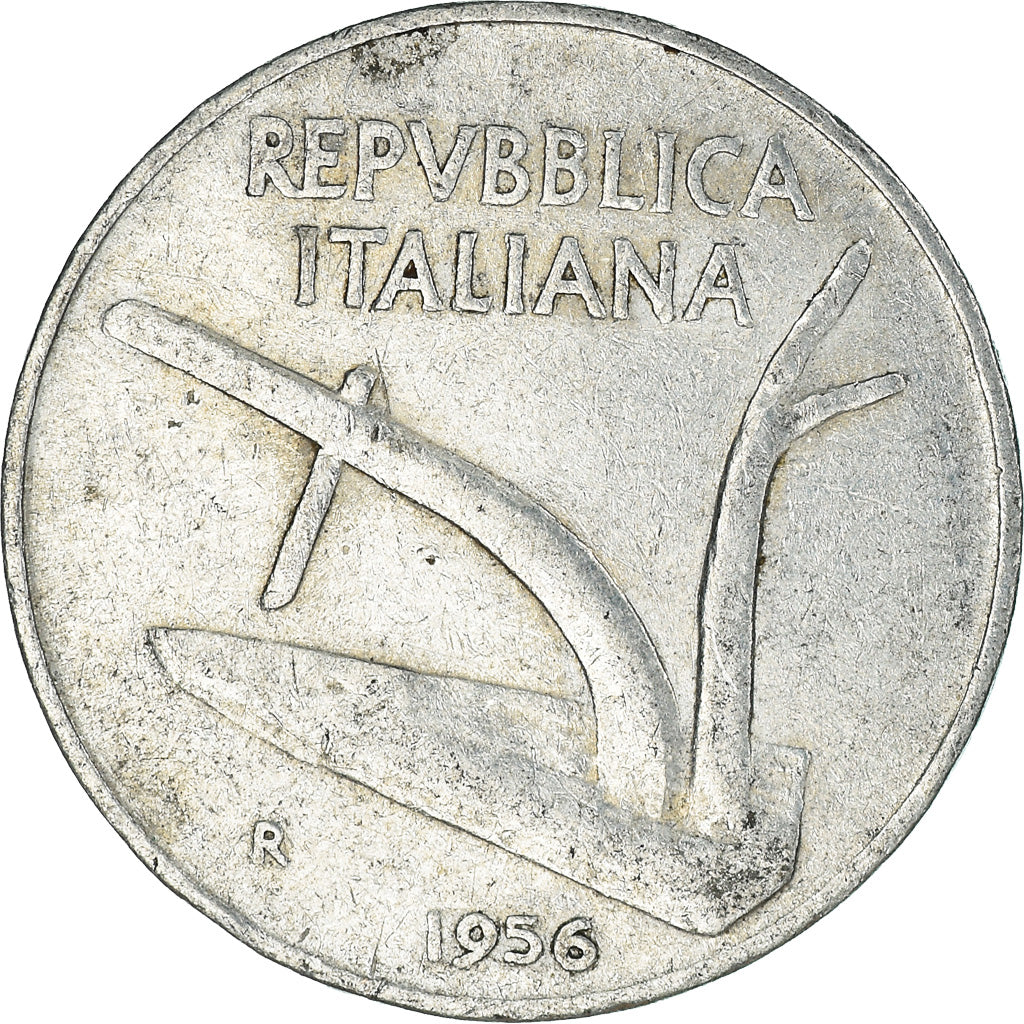 Coin, Italy, 10 Lire, 1956