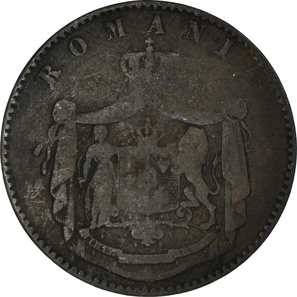 Coin, Romania, 5 Bani, 1867