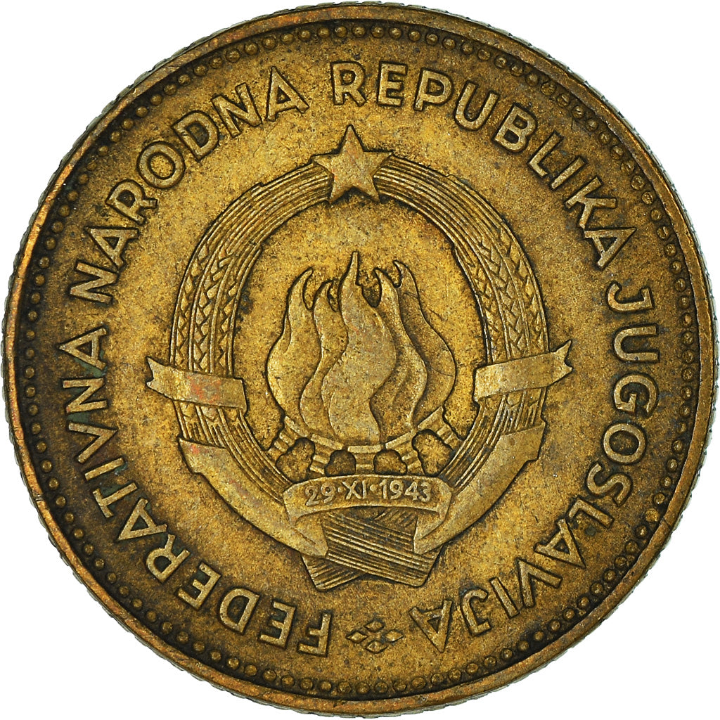 Moneta, Iugoslavia, 10 Dinara, 1955