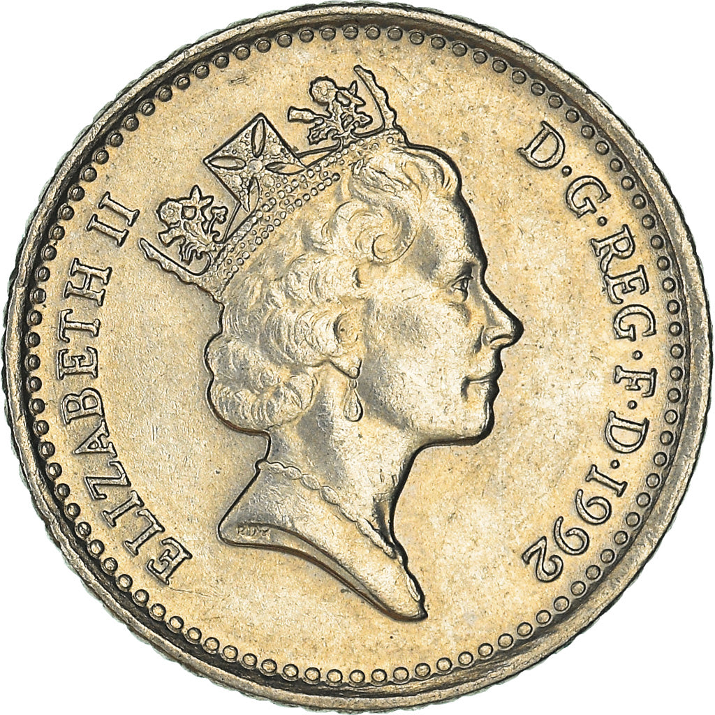 Moneda, Gran Bretaña, 5 Pence, 1992