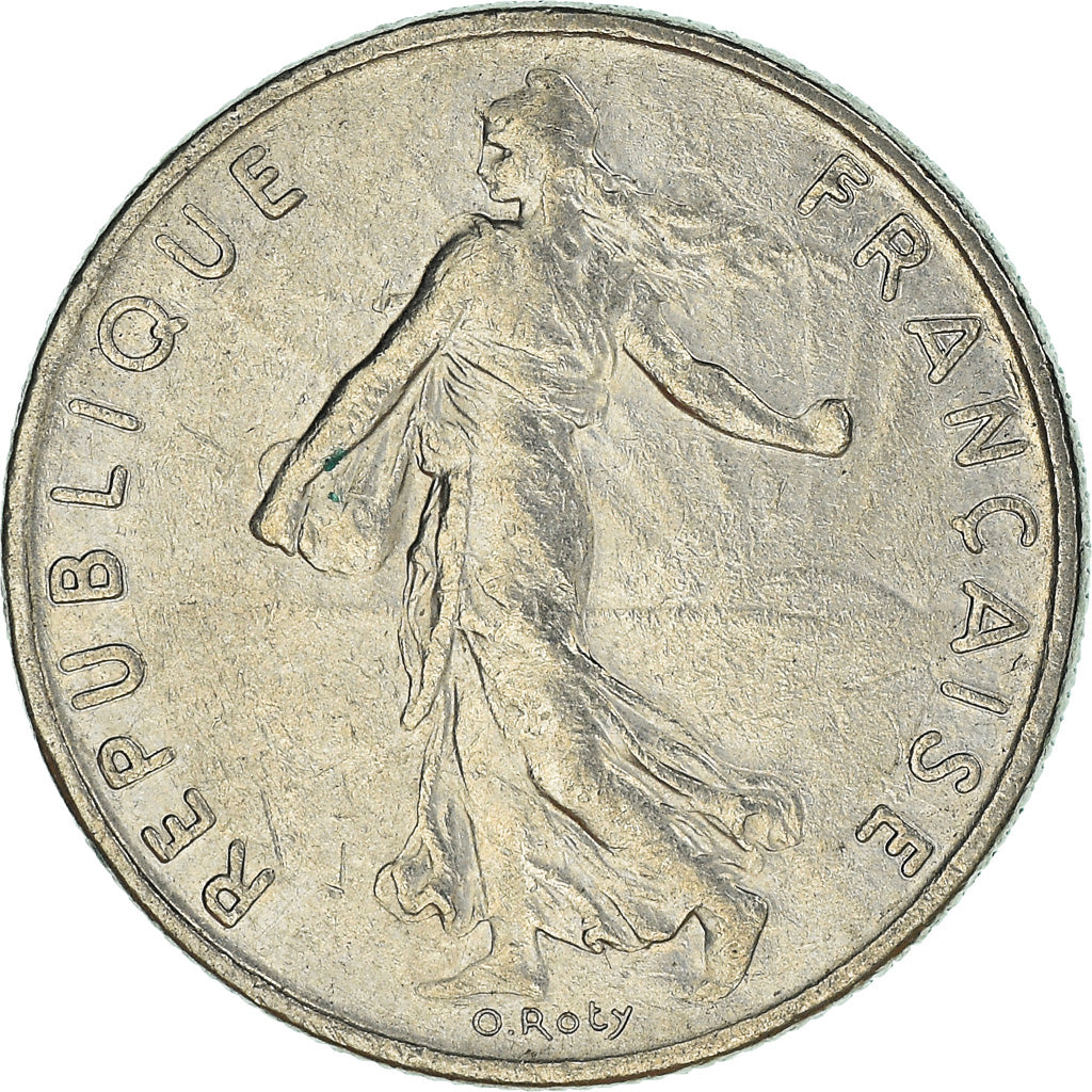 Munten, Frankrijk, 1/2 Franc, 1976