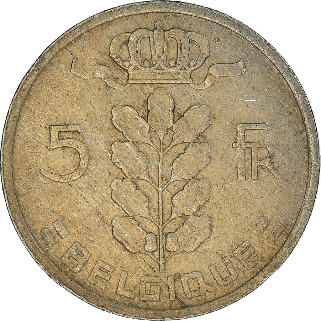 Münze, Belgien, 5 Francs, 5 Frank, 1973