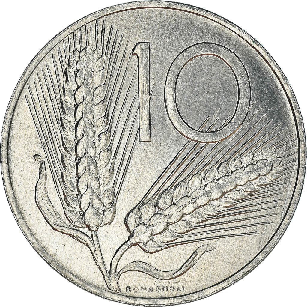 Münze, Italien, 10 Lire, 1981