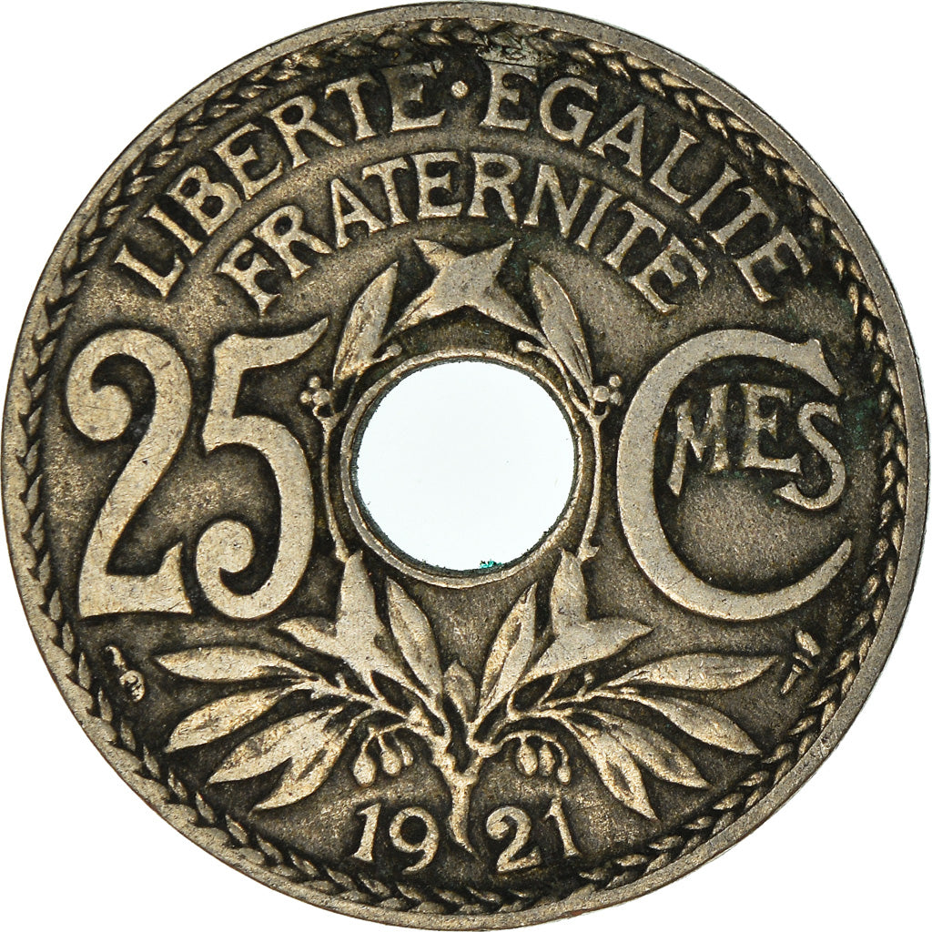Coin, France, 25 Centimes, 1921