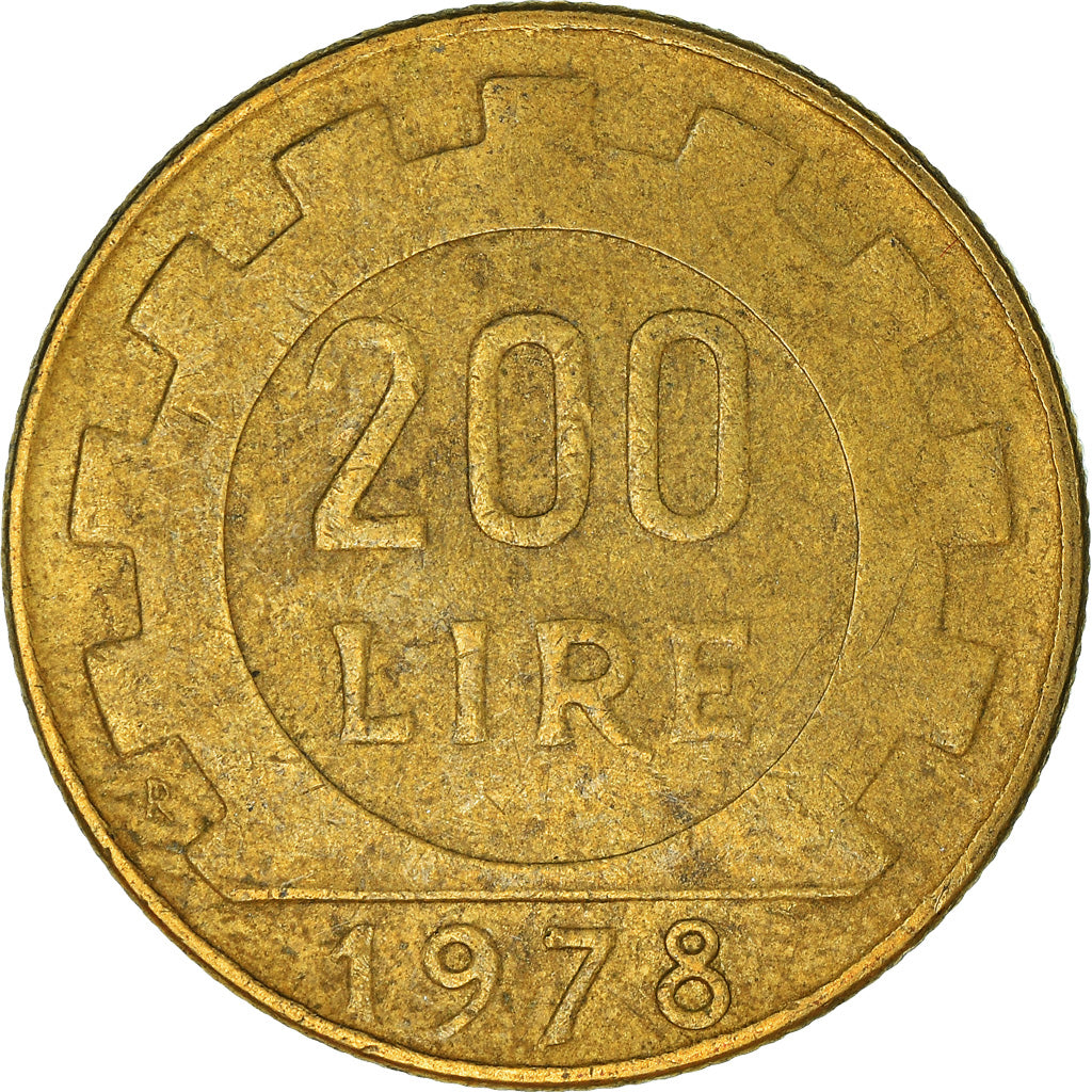 Münze, Italien, 200 Lire, 1978