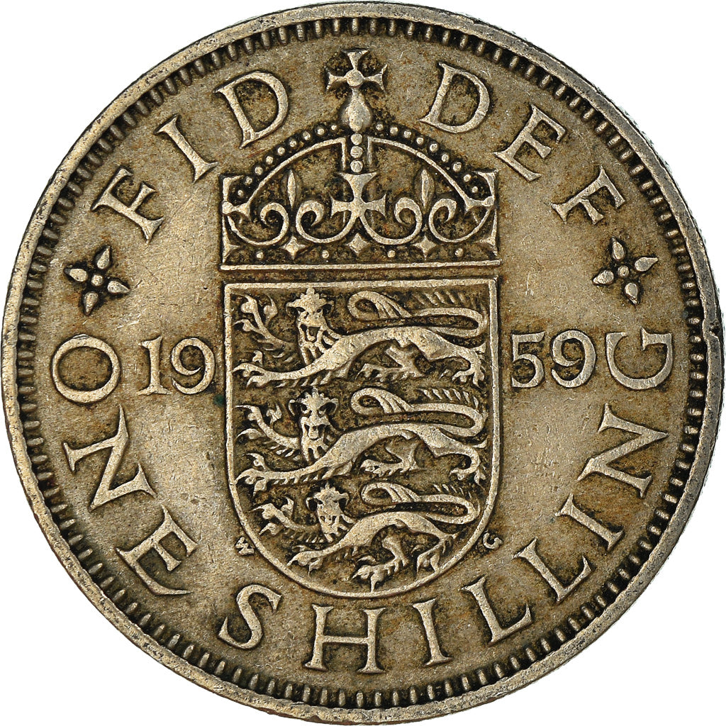 Monnaie, Grande-Bretagne, Shilling, 1959