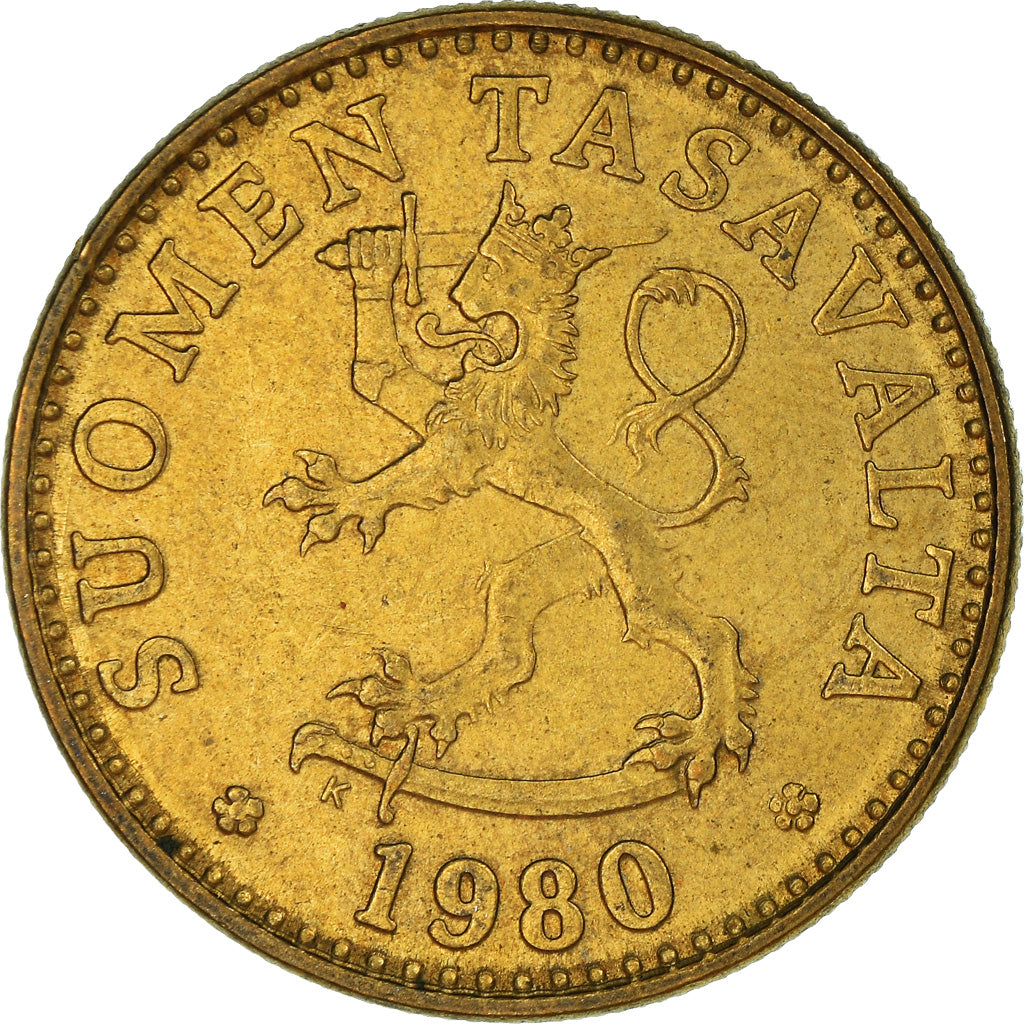 Moneta, Finlandia, 20 Pennia, 1980