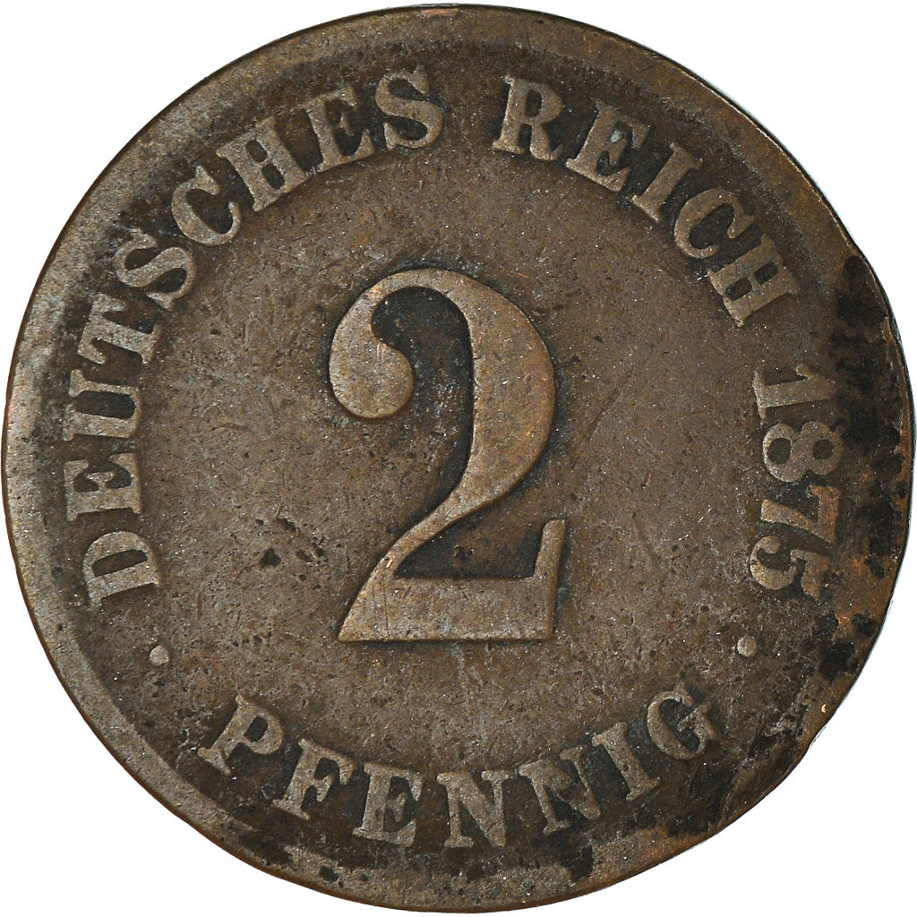 Coin, Germany, 2 Pfenning, 1875