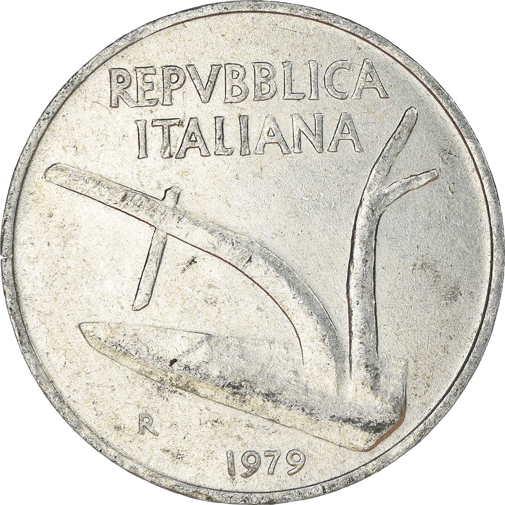 Münze, Italien, 10 Lire, 1979